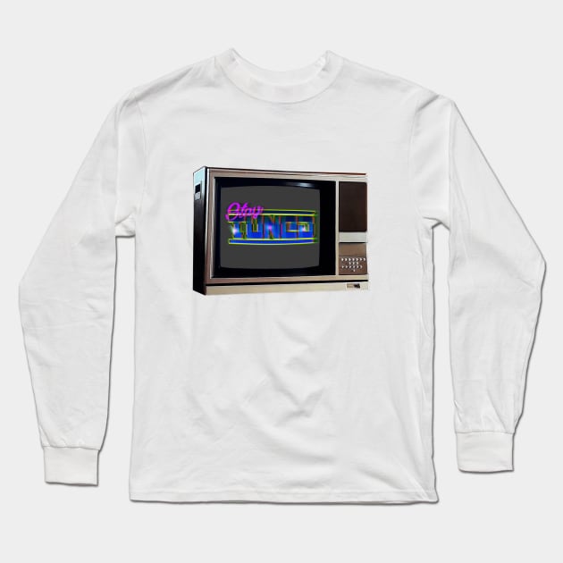 TV SET / STAY TUNED #5 (GLITCHED) Long Sleeve T-Shirt by RickTurner